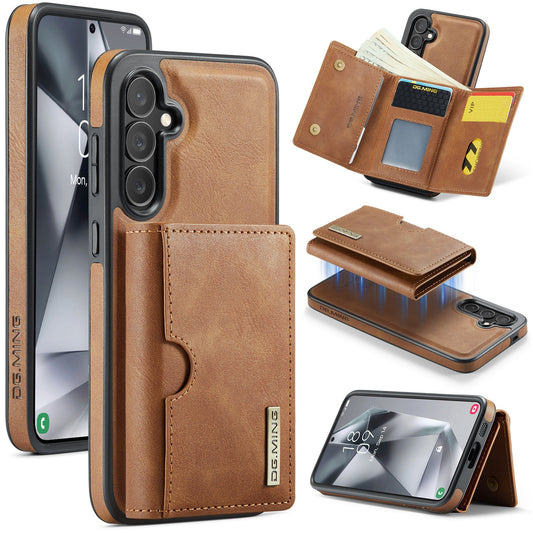 New 2-IN-1 RFID Blocking Wallet Card Holder Leather Phone Case for Samsung