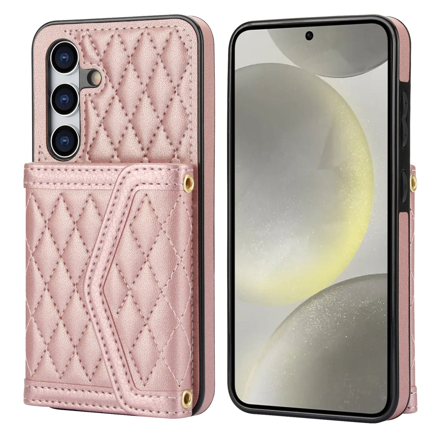 New Card Holder Crossbody Leather Phone Case for Samsung