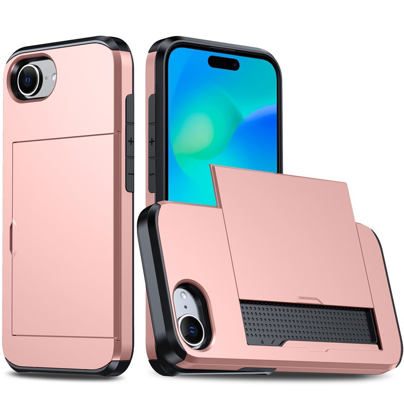 New Card Holder Anti-Drop Phone Case for iPhone 16e