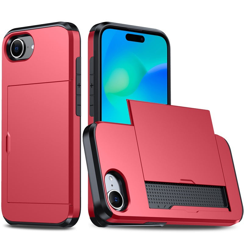 New Card Holder Anti-Drop Phone Case for iPhone 16e