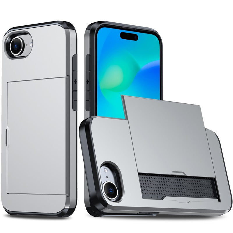New Card Holder Anti-Drop Phone Case for iPhone 16e