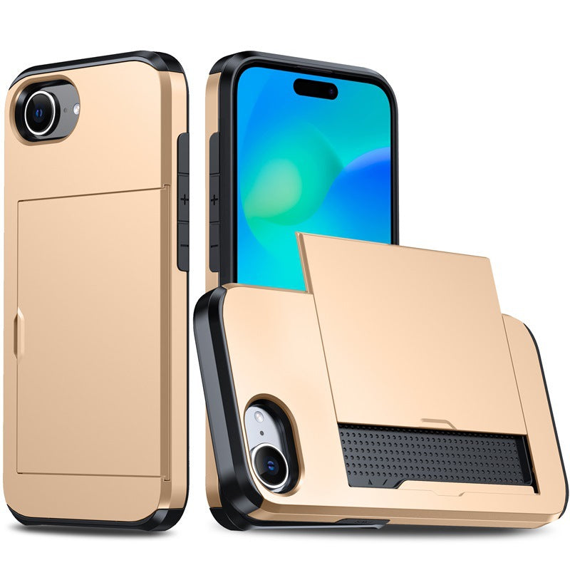New Card Holder Anti-Drop Phone Case for iPhone 16e