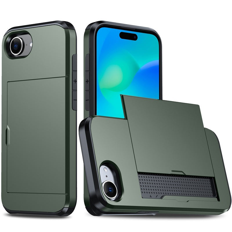 New Card Holder Anti-Drop Phone Case for iPhone 16e