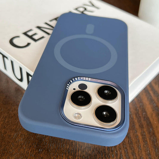 New Liquid Silicone Magnetic Phone Case for iPhone