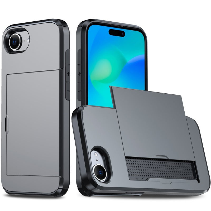 New Card Holder Anti-Drop Phone Case for iPhone 16e
