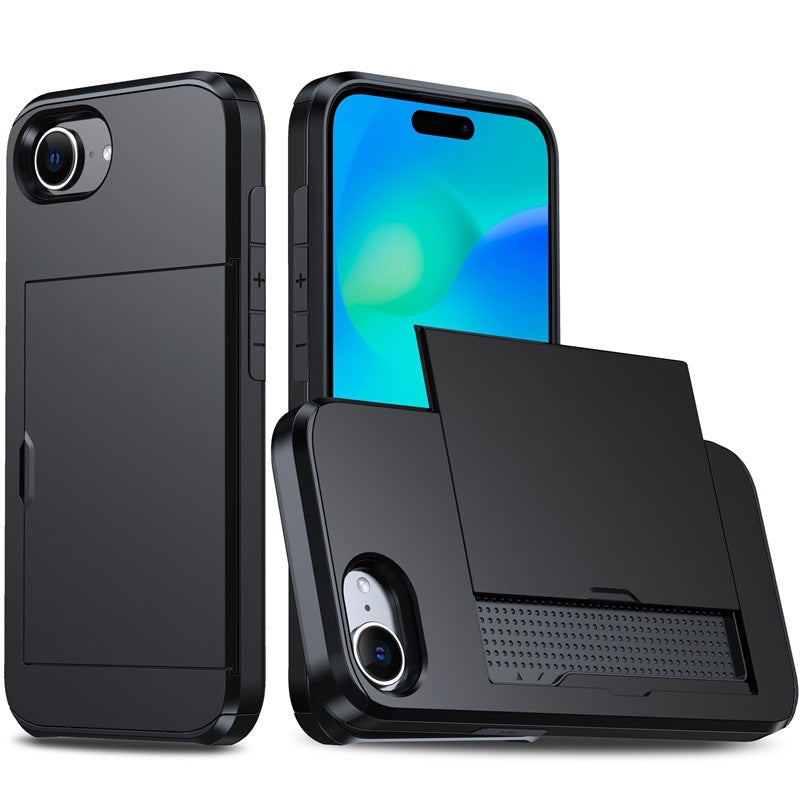 New Card Holder Anti-Drop Phone Case for iPhone 16e