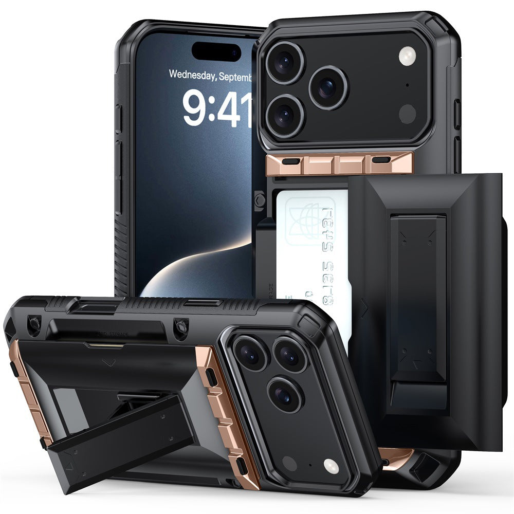 New Card Holder Anti-Drop Phone Case for iPhone 17 Pro Max