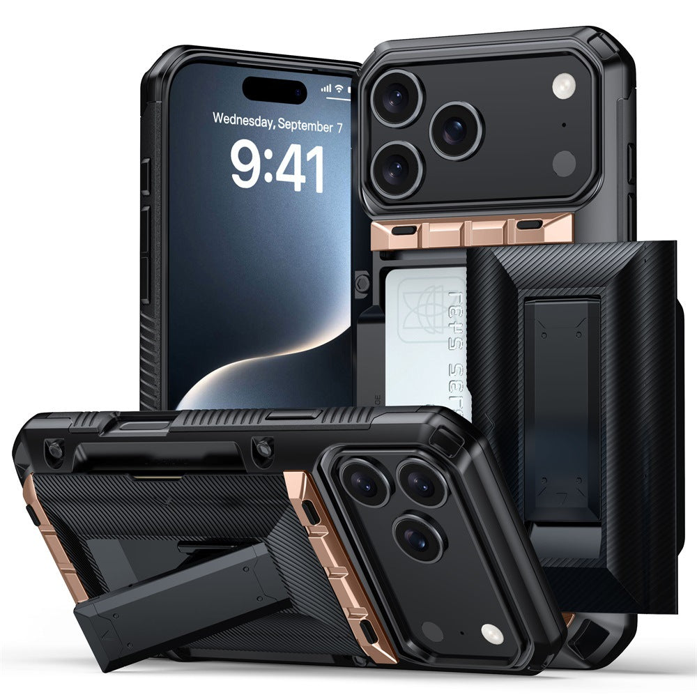 New Card Holder Anti-Drop Phone Case for iPhone 17 Pro Max