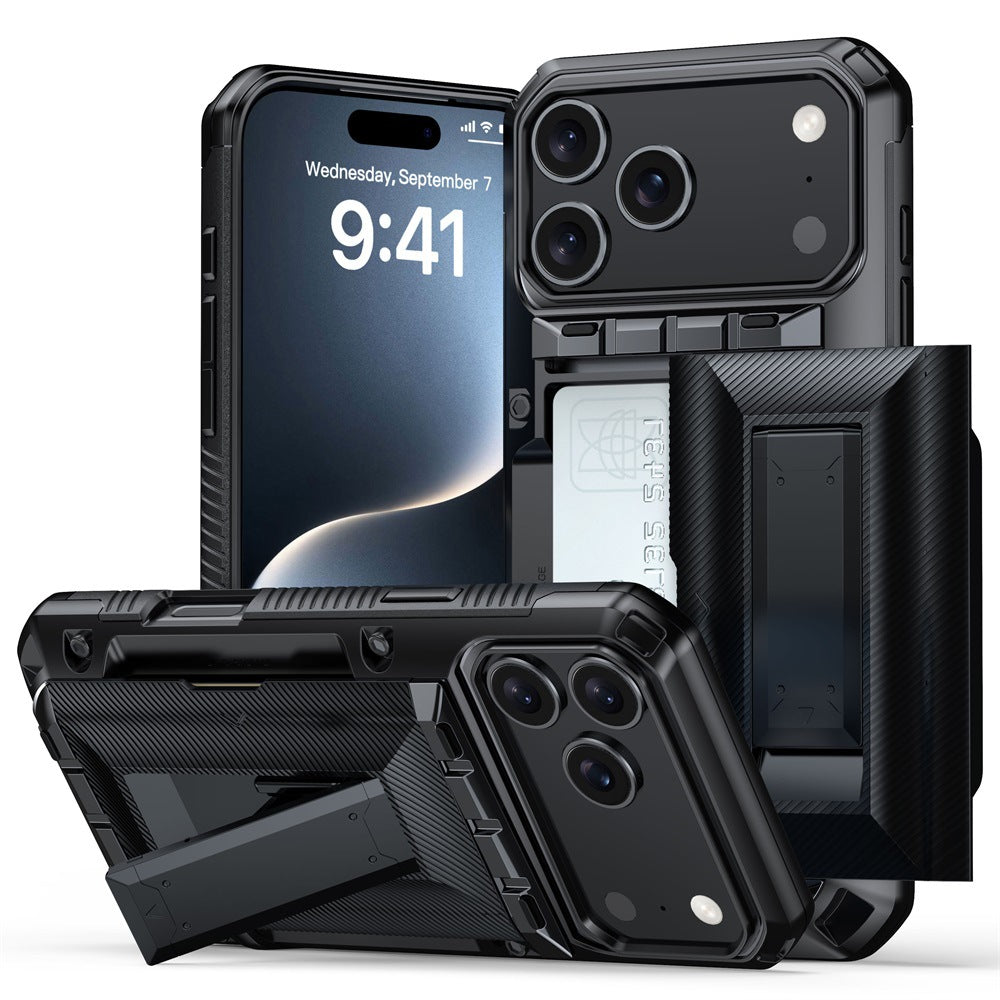New Card Holder Anti-Drop Phone Case for iPhone 17 Pro Max