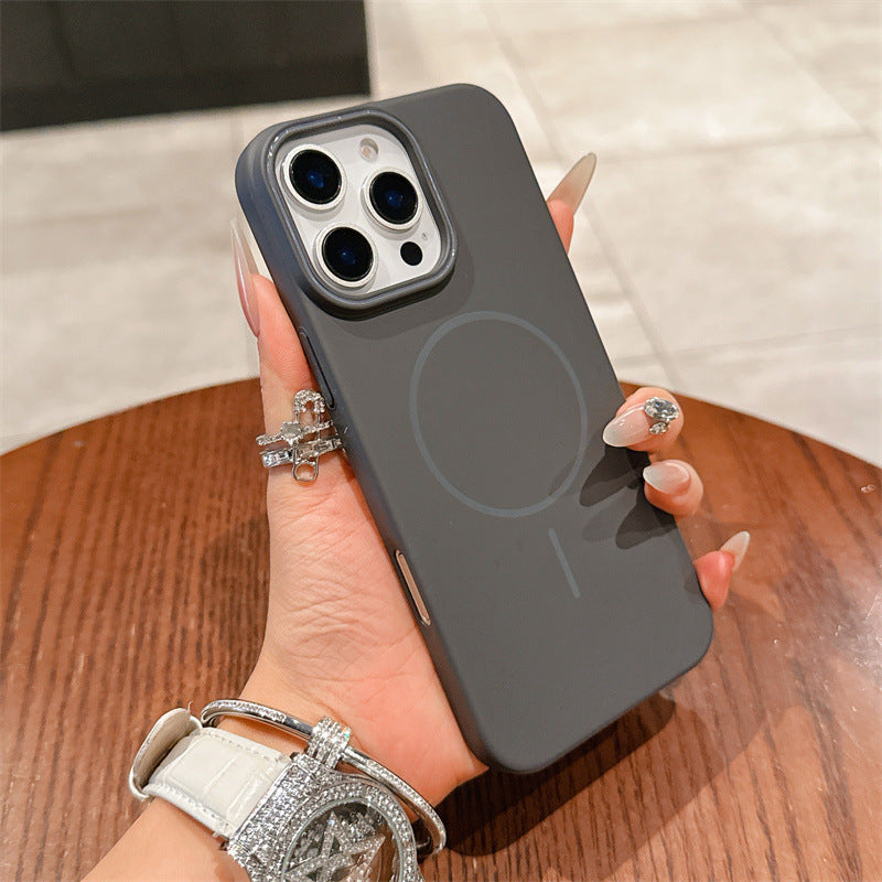New Macarons Skin-feel Matte Magnetic Phone Case for iPhone 16/16 Pro/16 Plus/16 Pro Max