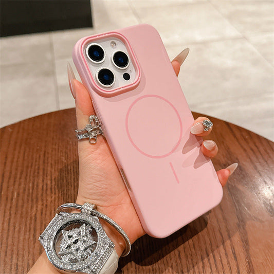 New Macarons Skin-feel Matte Magnetic Phone Case for iPhone 16/16 Pro/16 Plus/16 Pro Max