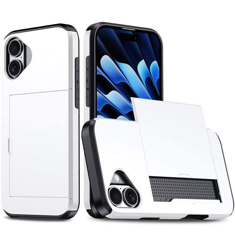 New Card Holder Anti-Drop Phone Case for iPhone 16 Plus