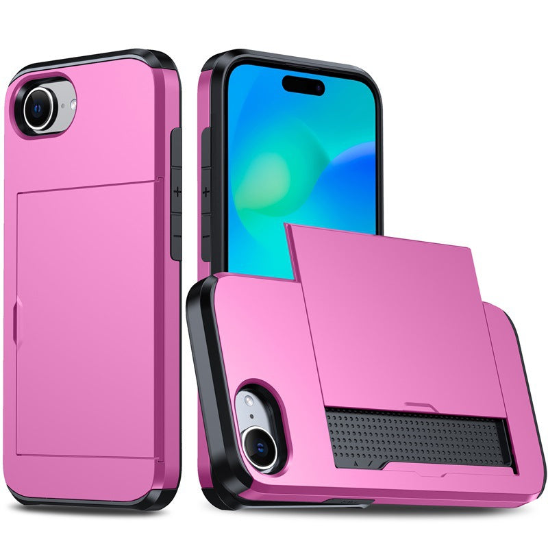 New Card Holder Anti-Drop Phone Case for iPhone 16e