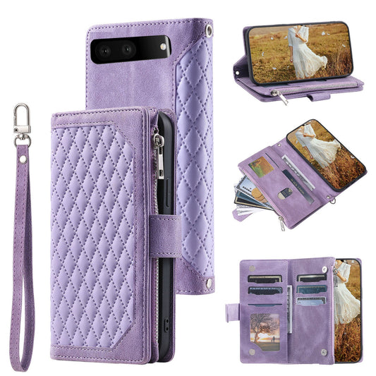 New Zipper Wallet Leather Phone Case for Google Pixel