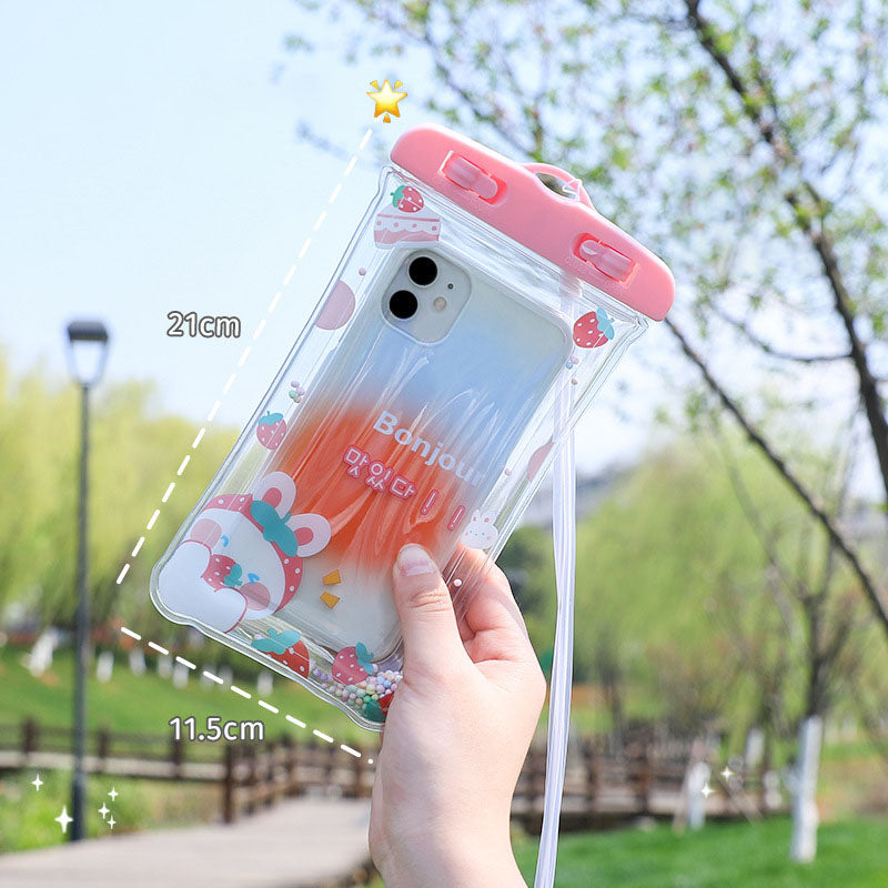Big Sale - New Cute Cartoon Universal Waterproof Phone Pouch [Airbags Float + Touchscreen]