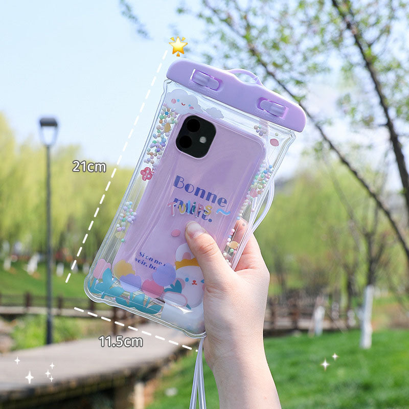 Big Sale - New Cute Cartoon Universal Waterproof Phone Pouch [Airbags Float + Touchscreen]