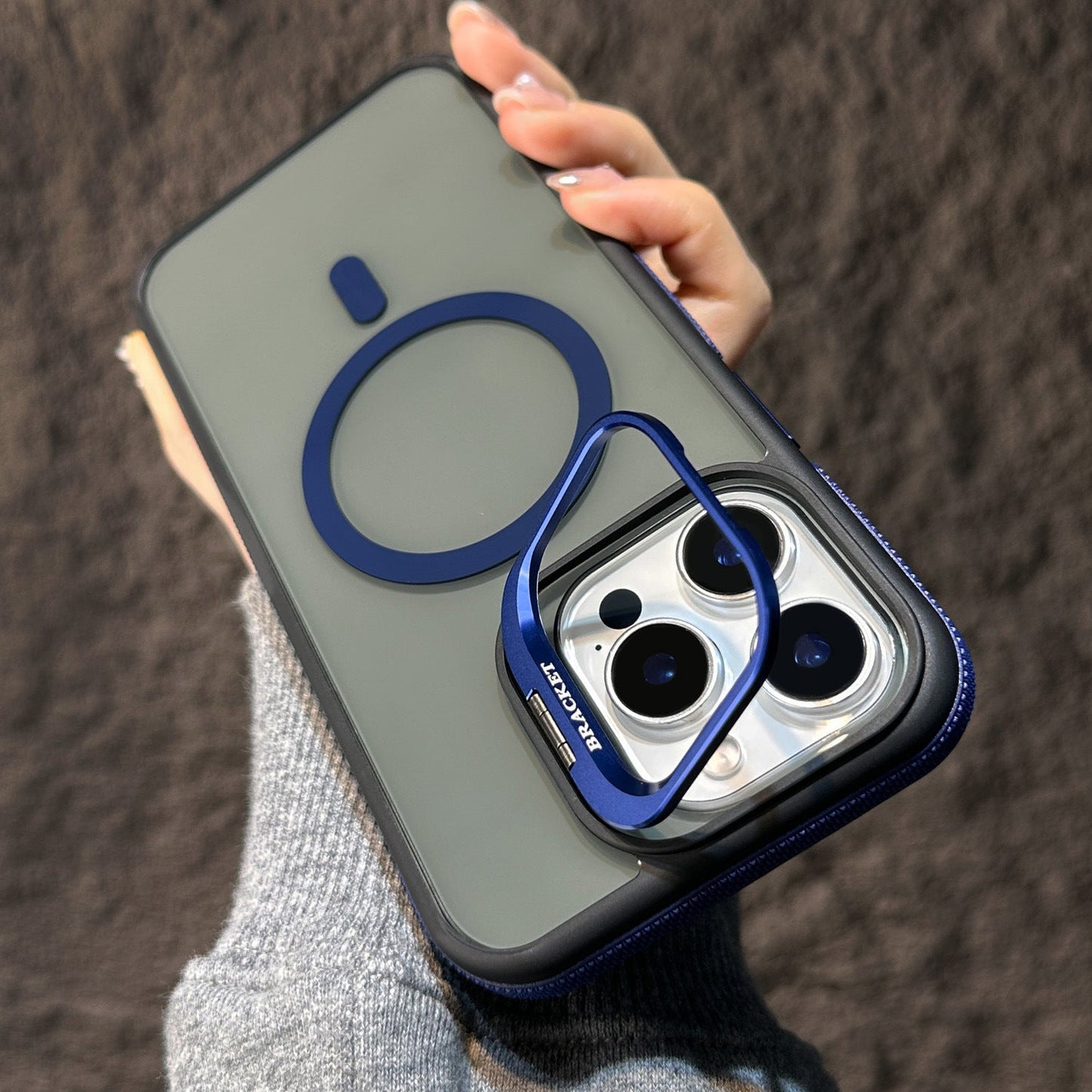 New Lens Bracket Magnetic Phone Case for iPhone 16/16 Pro/16 Plus/16 Pro Max