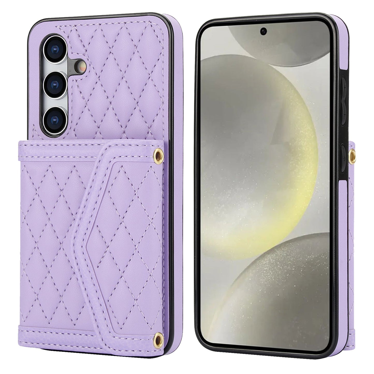 New Card Holder Crossbody Leather Phone Case for Samsung