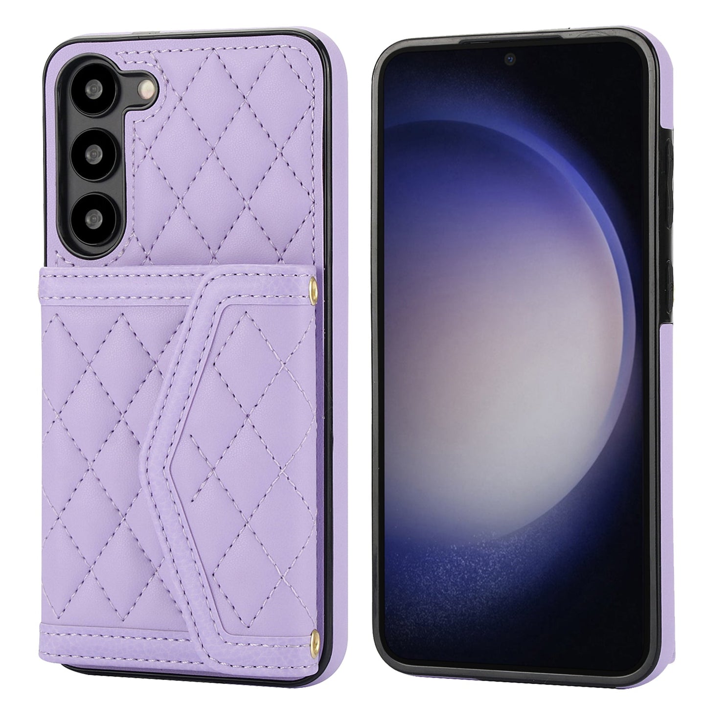 New Card Holder Crossbody Leather Phone Case for Samsung