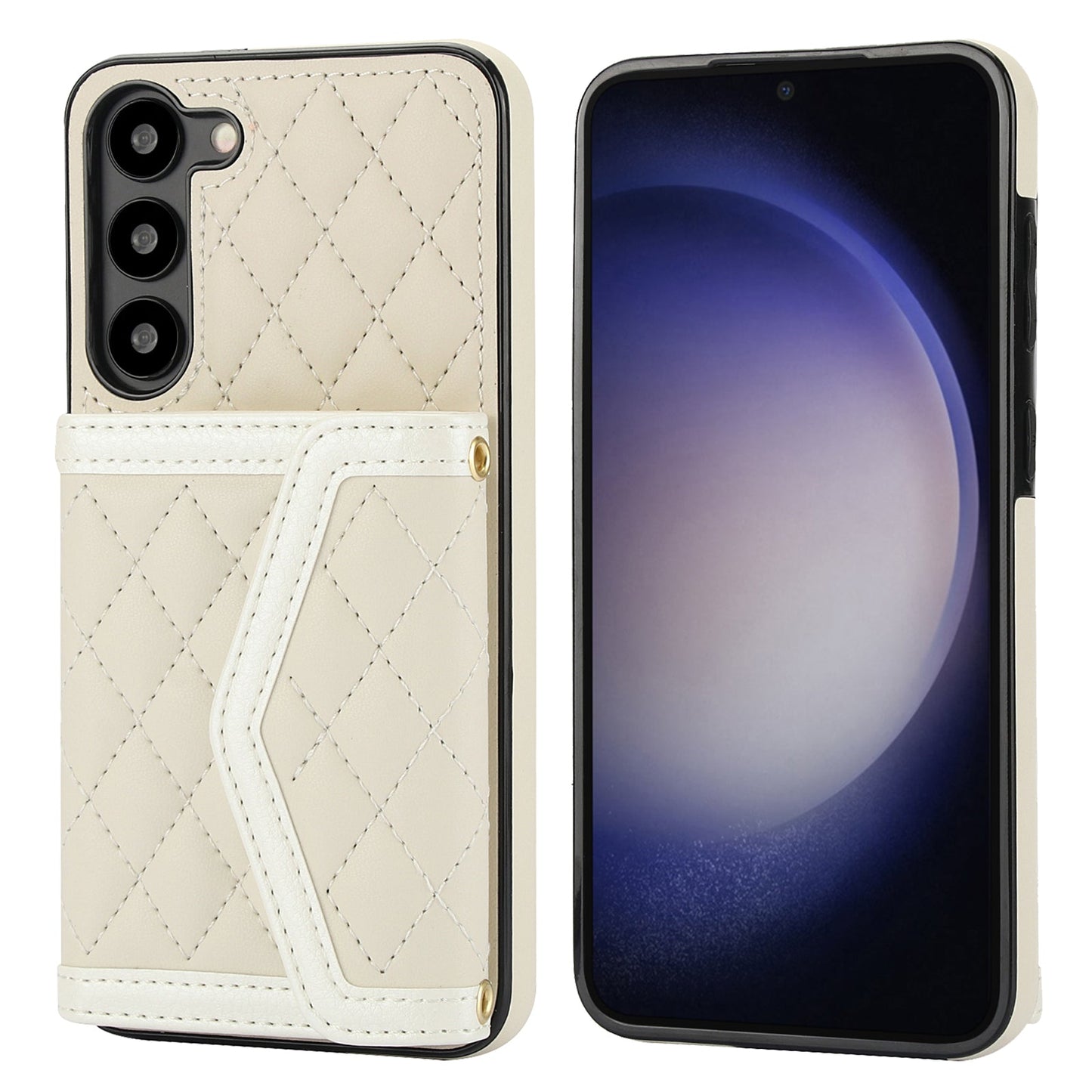 New Card Holder Crossbody Leather Phone Case for Samsung