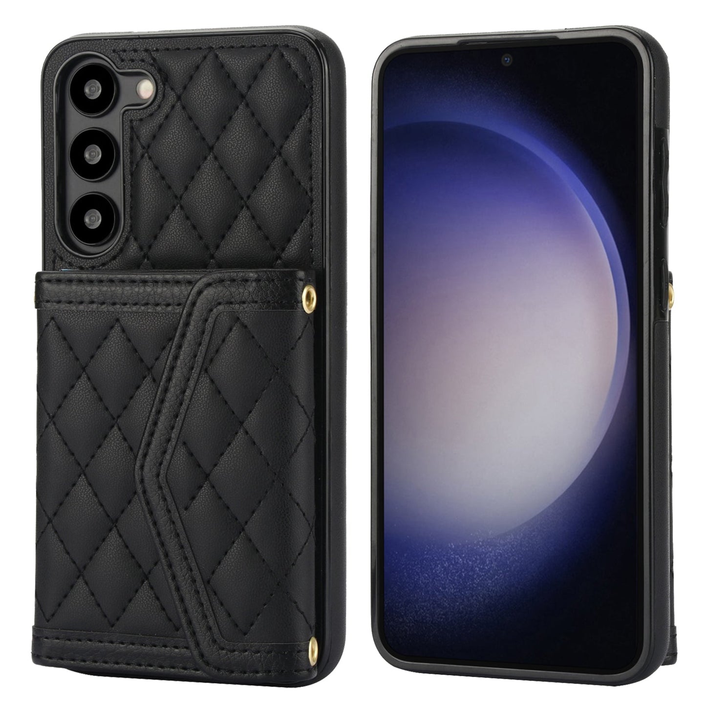 New Card Holder Crossbody Leather Phone Case for Samsung