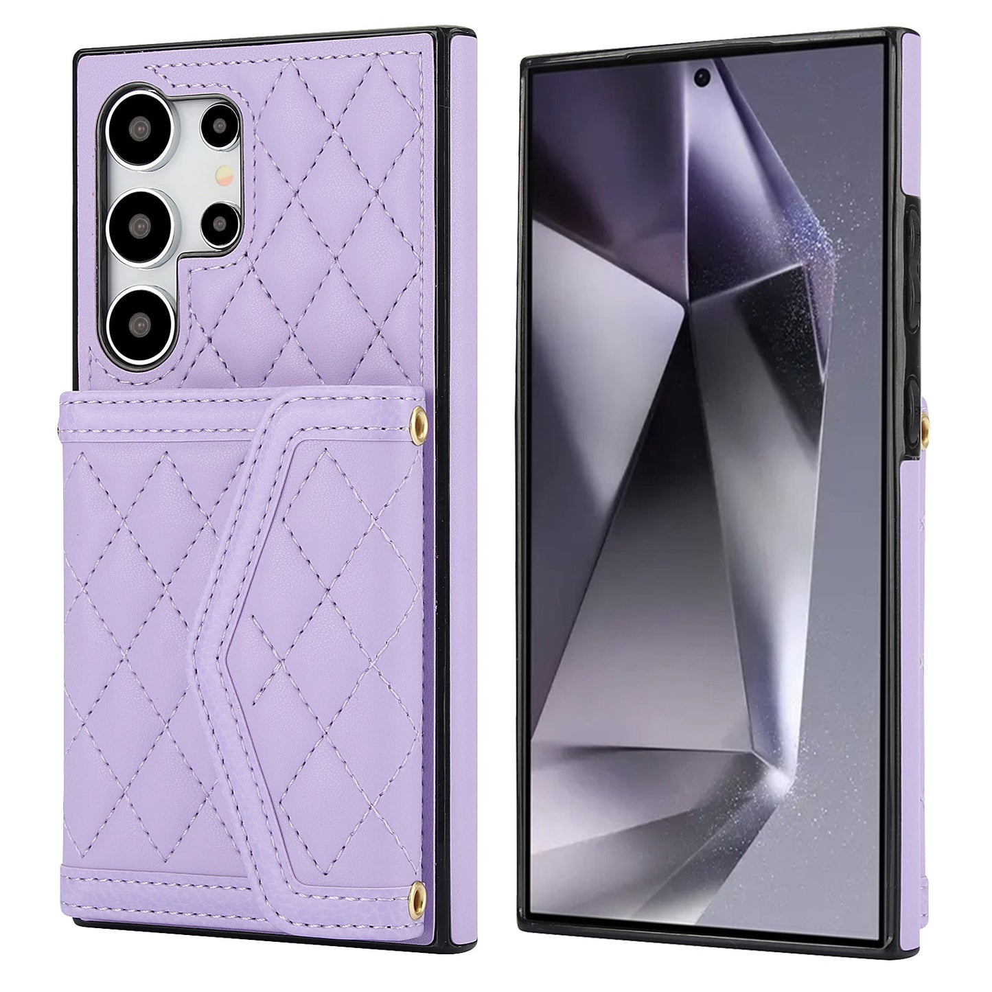 New Card Holder Crossbody Leather Phone Case for Samsung