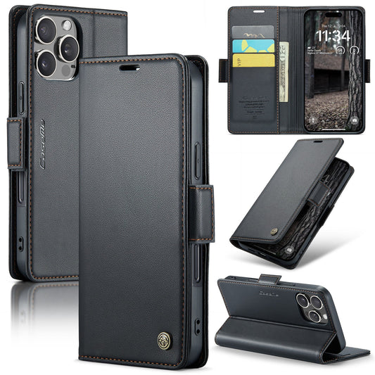 New RFID Blocking Card Holder Wireless Charging Phone Case for iPhone 16 Pro Max