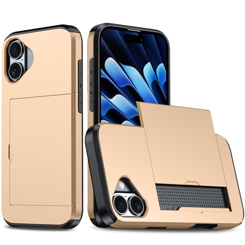New Card Holder Anti-Drop Phone Case for iPhone 16