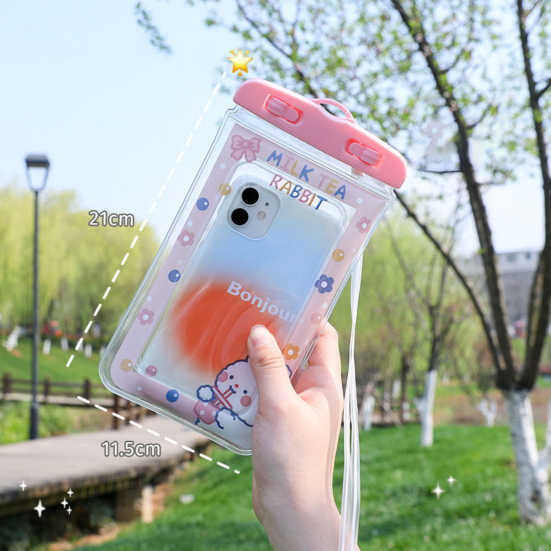 Big Sale - New Cute Cartoon Universal Waterproof Phone Pouch [Airbags Float + Touchscreen]