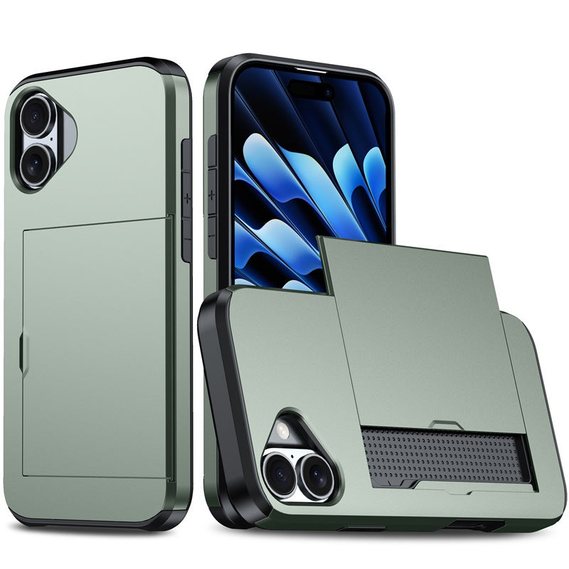 New Card Holder Anti-Drop Phone Case for iPhone 16