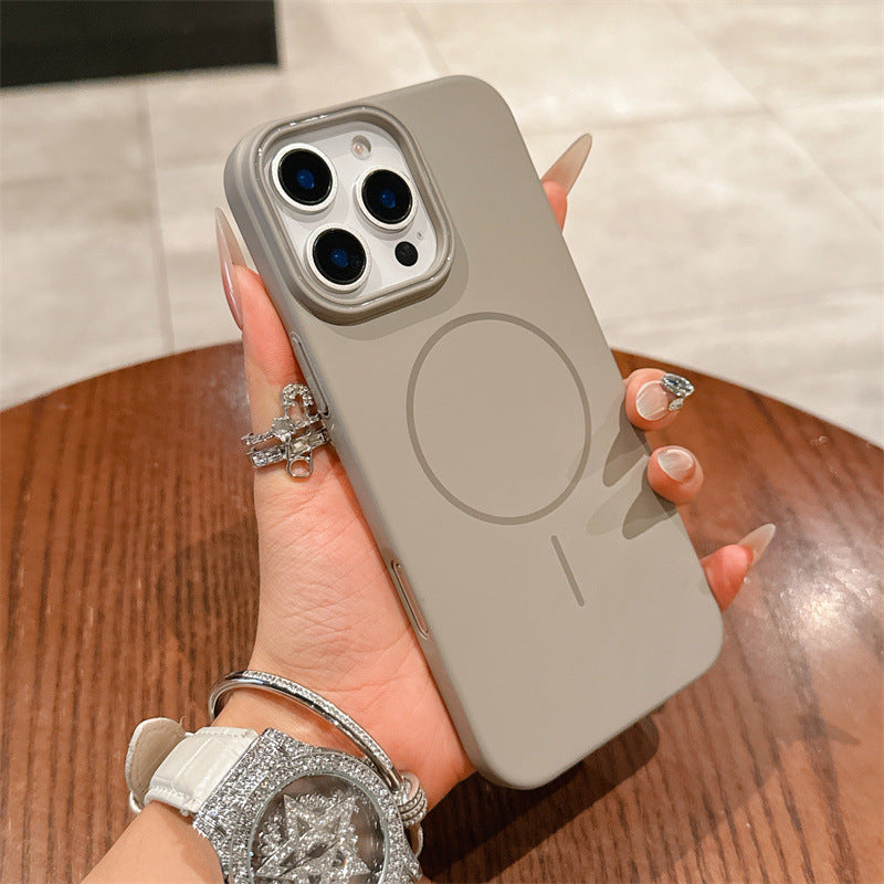 New Macarons Skin-feel Matte Magnetic Phone Case for iPhone 16/16 Pro/16 Plus/16 Pro Max