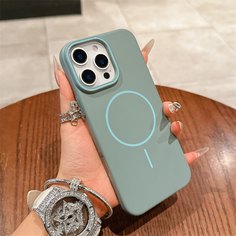 New Macarons Skin-feel Matte Magnetic Phone Case for iPhone 16/16 Pro/16 Plus/16 Pro Max