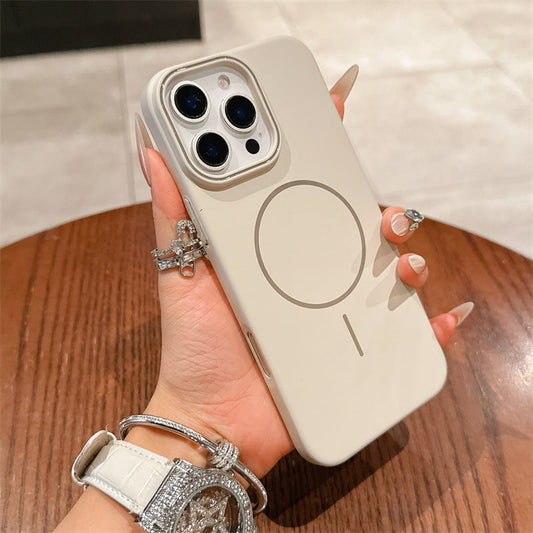 New Macarons Skin-feel Matte Magnetic Phone Case for iPhone 16/16 Pro/16 Plus/16 Pro Max