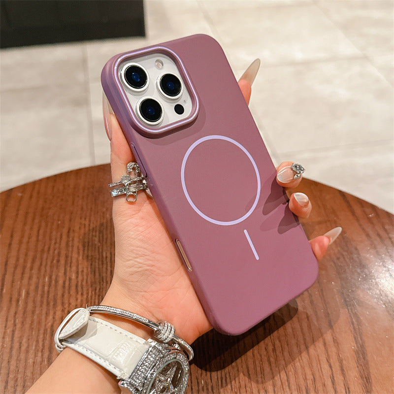New Macarons Skin-feel Matte Magnetic Phone Case for iPhone 16/16 Pro/16 Plus/16 Pro Max