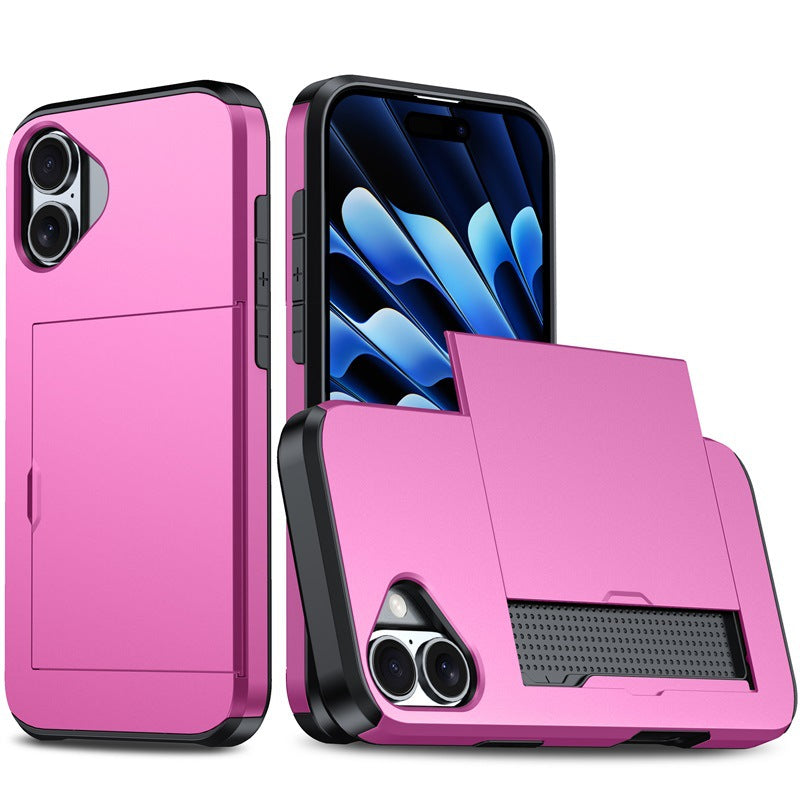 New Card Holder Anti-Drop Phone Case for iPhone 16