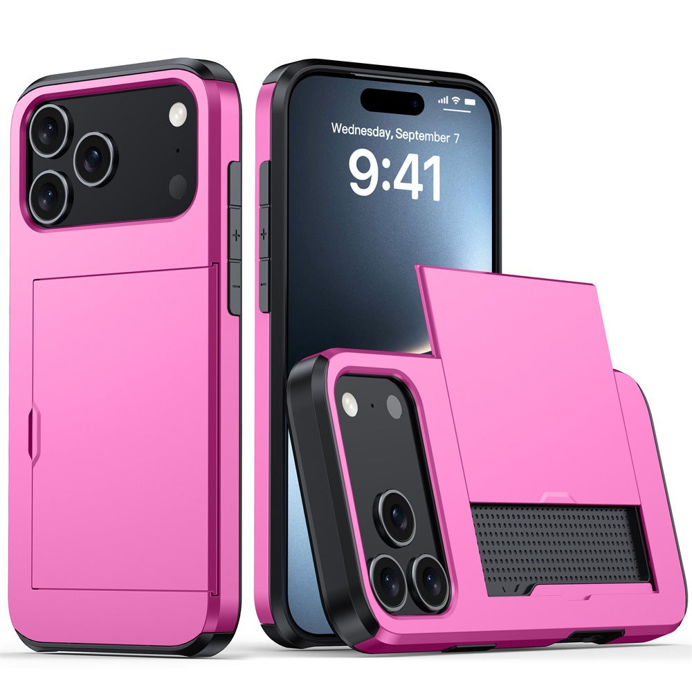 New Card Holder Anti-Drop Phone Case for iPhone 17 Pro